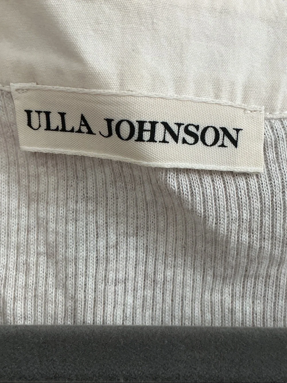 Ulla Johnson Cream Puff-Sleeve V-Neck Blouse with Button Trim